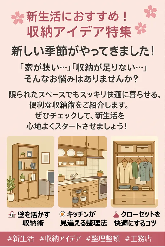新生活をもっと快適に♪春の住まいアップデート術