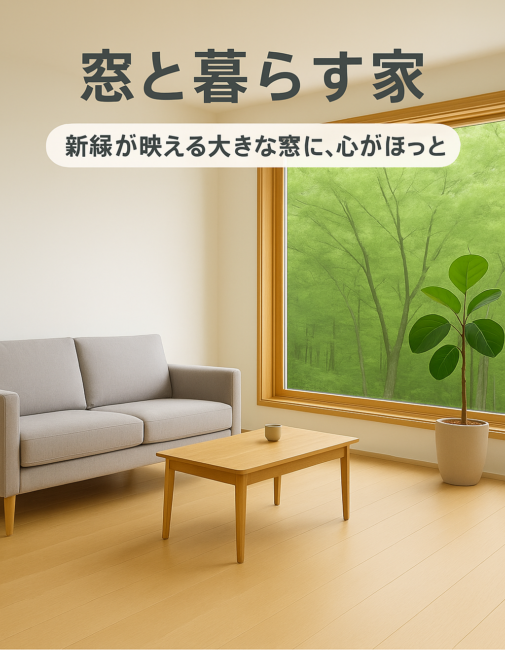 新緑が美しい季節　窓からの景色を届けませんか